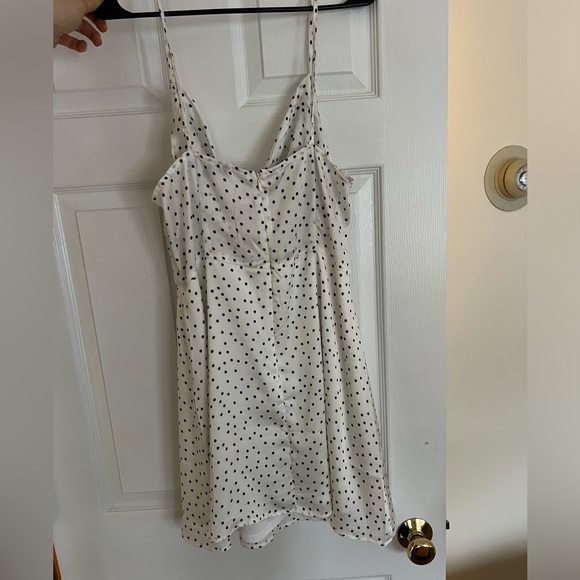 Gently Used White Lulus dress with Cowl neck - Picture 5 of 6